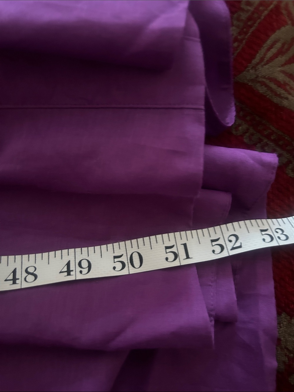 ME+EM Broderie Anglaise silk maxi elegant purple tiered dress S/M as is - Picture 10 of 11